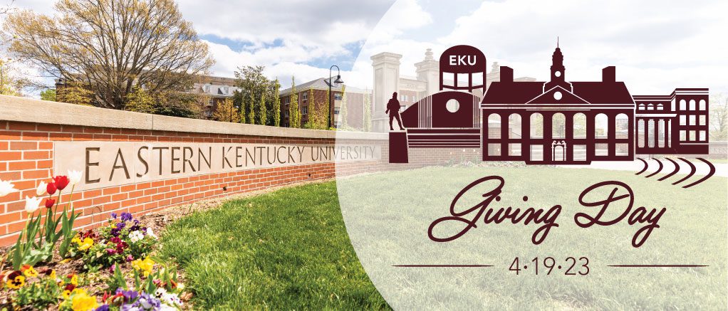 Eastern Kentucky University Giving Day 2023 graphic