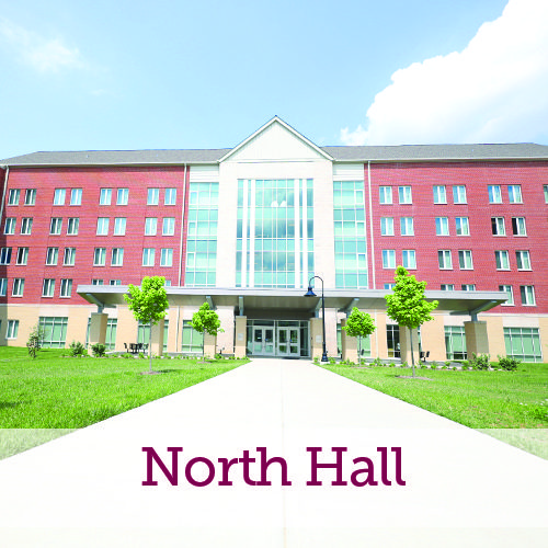 An exterior shot of North Hall
