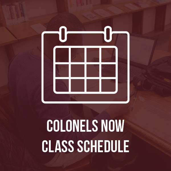 Colonels Now class schedule graphic
