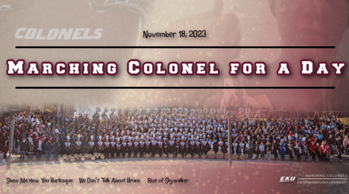 Marching Colonel for a Day graphic 2023