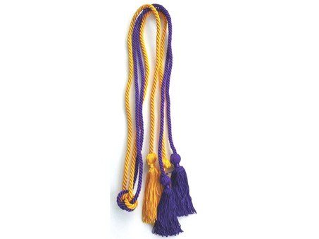 Pi Sigma Epsilon purple and gold commencement tassels
