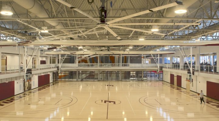 Image of EKU Campus Rec basketball court.