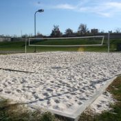 photo of sand volleyball court