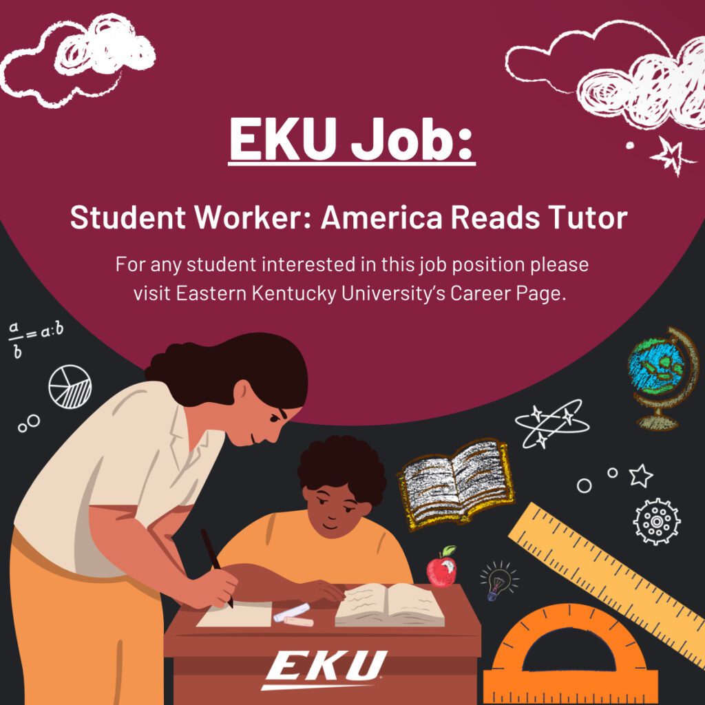 an ad for an America Reads tutor position