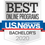 Best Online Programs Badge U.S. News Bachelor's 2020 badge