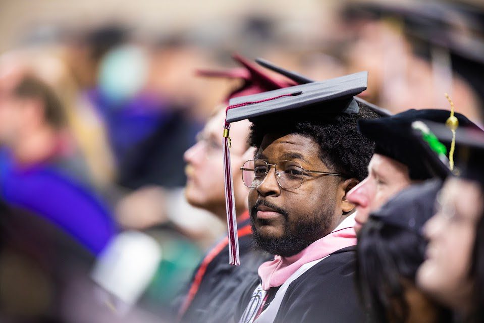 A student at Graduation Commencement.