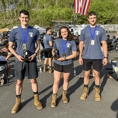 Photo of EKU's Army ROTC Participants in the Mountain Man 2024 Ruck march.
