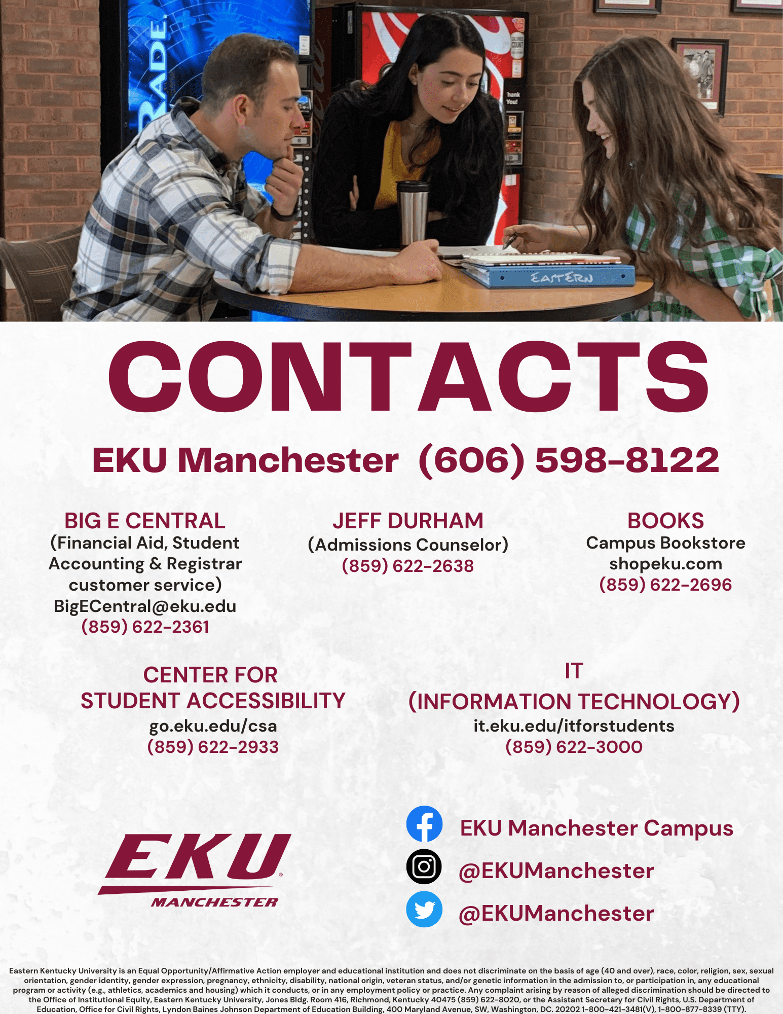 EKU Manchester Contacts