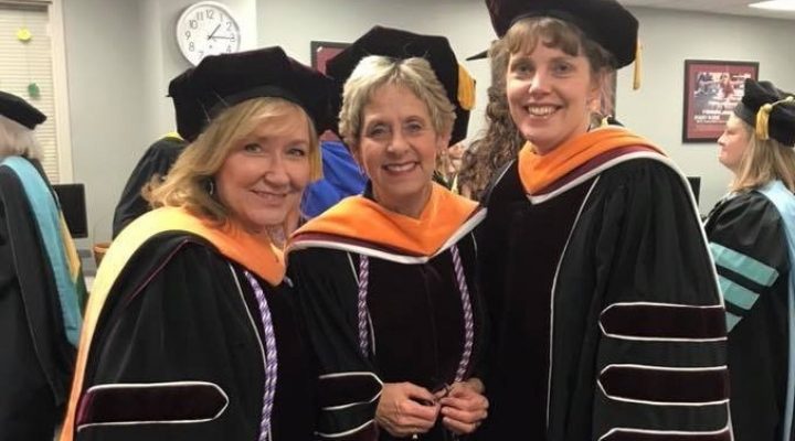 Three Master's Degree graduates from Eastern Kentucky University's School of Nursing.