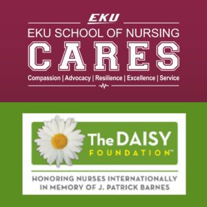 EKU Nursing Cares and The DAISY Foundation logos
