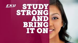 Student Strong Award Header - A student smiles with the text 'Study Strong and Bring it On' overlay