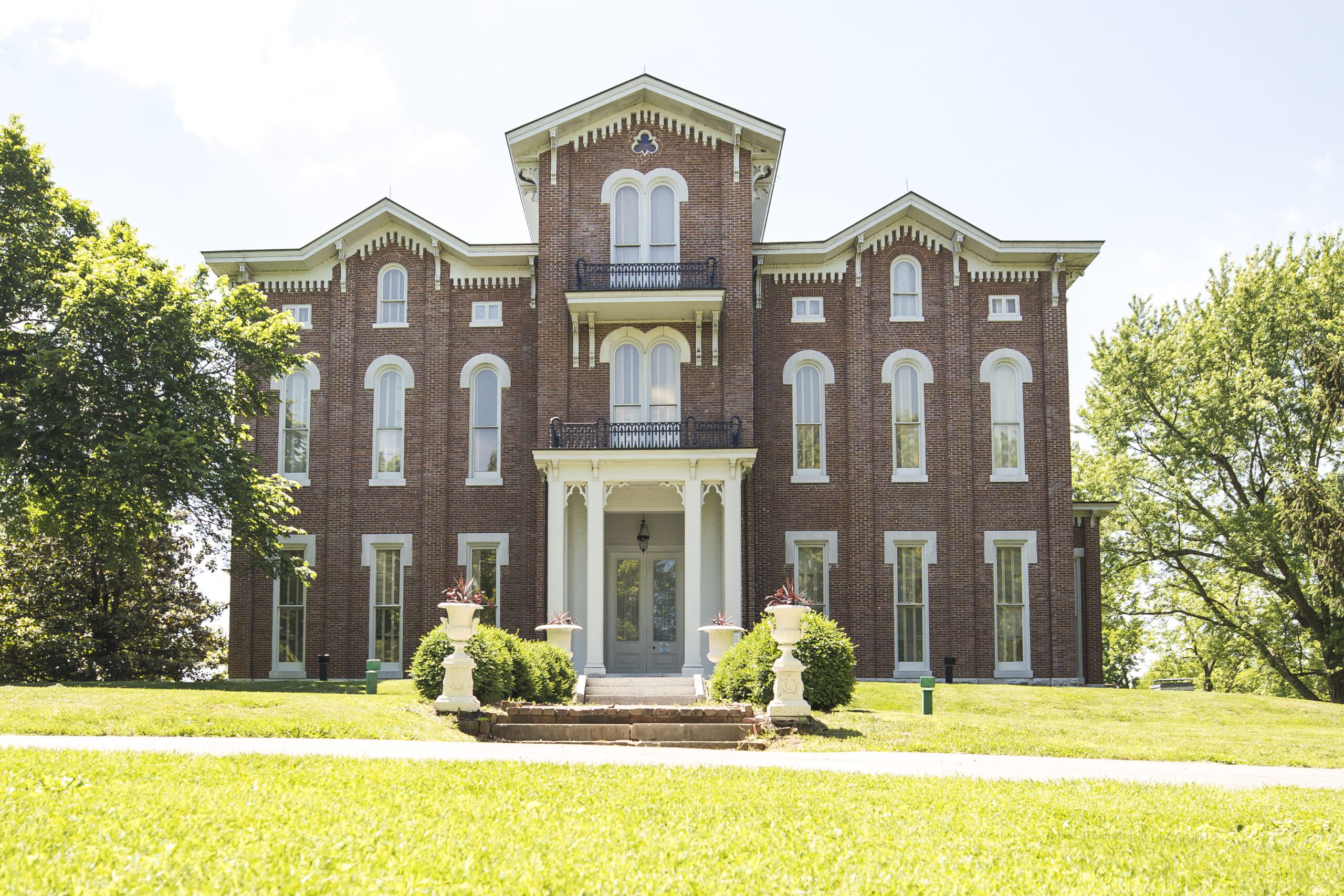 An exterior view of White Hall.