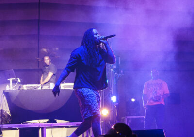Waka Flocka Flame and band performs one stage