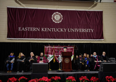 The speaker at Eastern Kentucky University's Fall 2023 Commencement ceremony.
