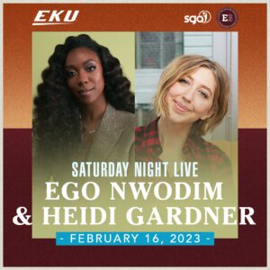 Ego Nwodim and Heidi Gardner at EKU