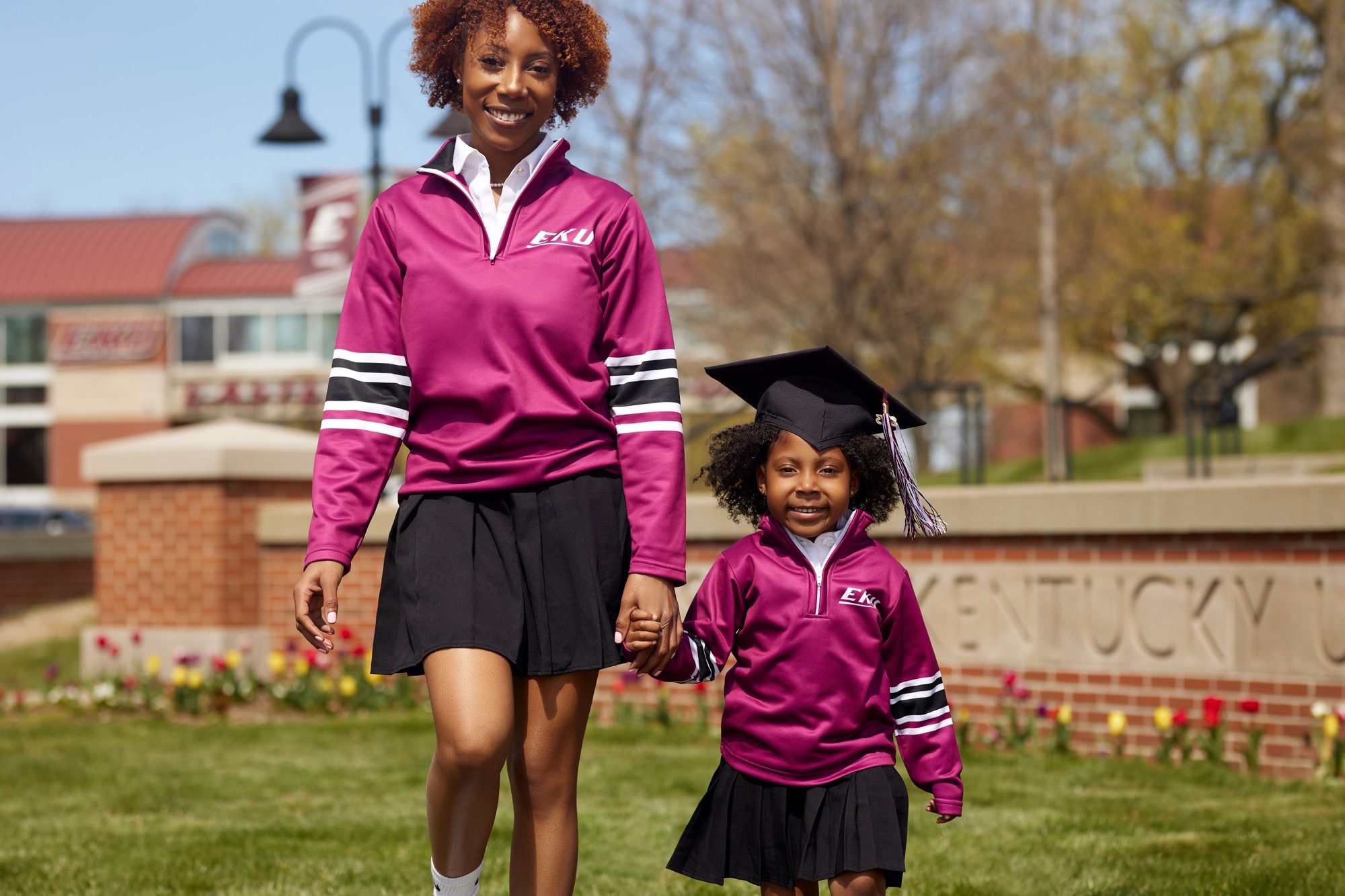 An EKU student parent and her child.