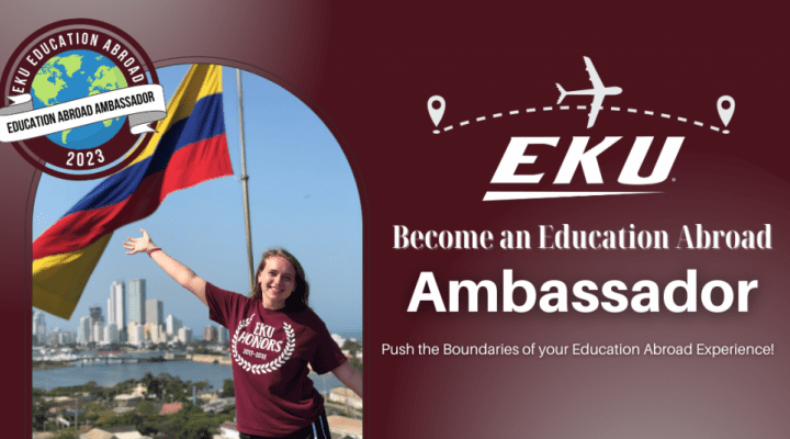 Education Abroad ambassador flyer