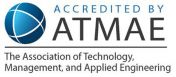 The Association of Technology, Management, and Applied Engineering accreditation logo.