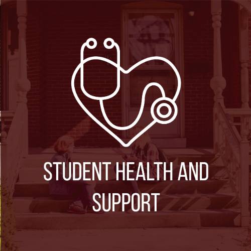 Student Health and Support Tile Graphic