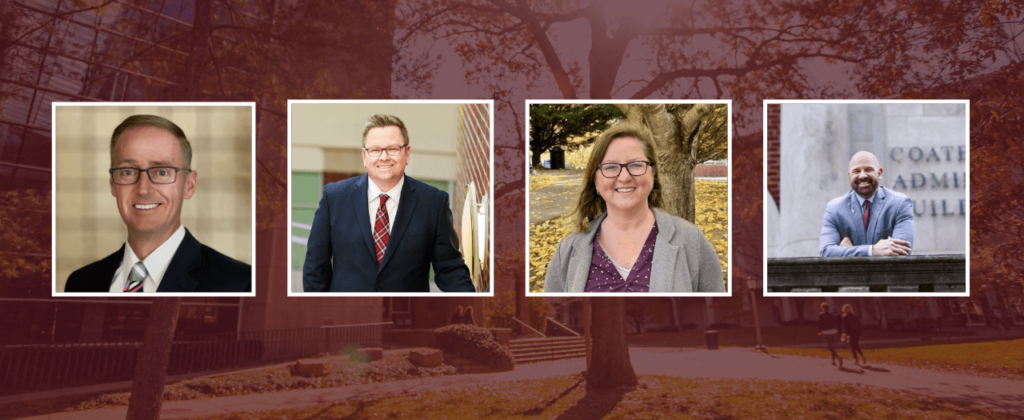 One image with photos of the four new EKU Deans