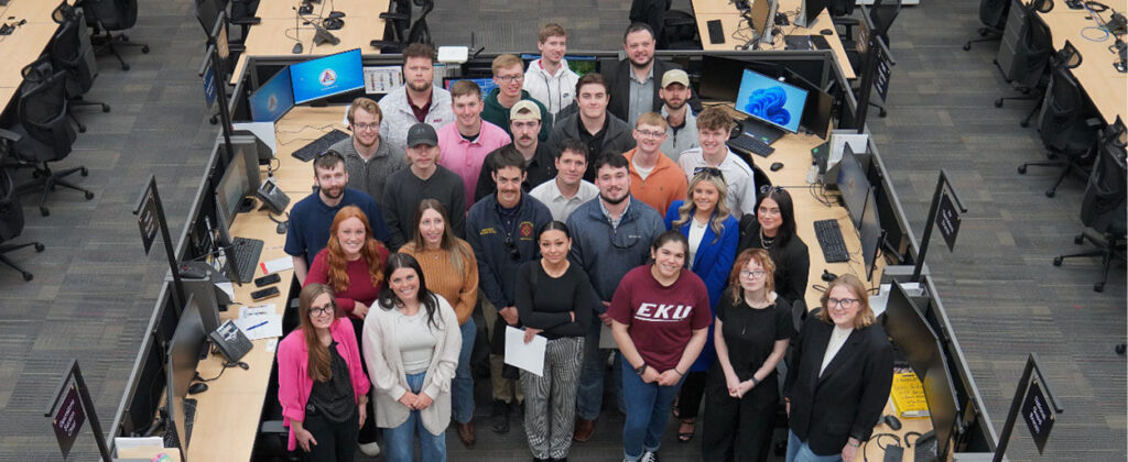 Header image of a group Homeland Security students