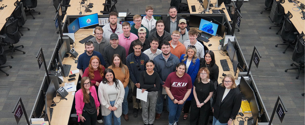 Header image of a group Homeland Security students