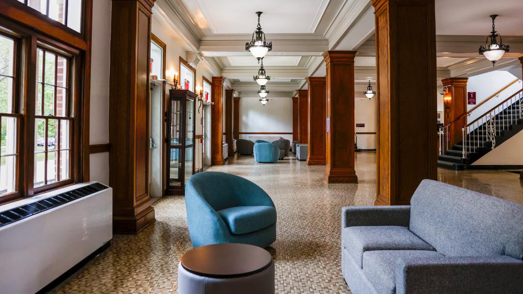 Burnam lobby and common seating areas