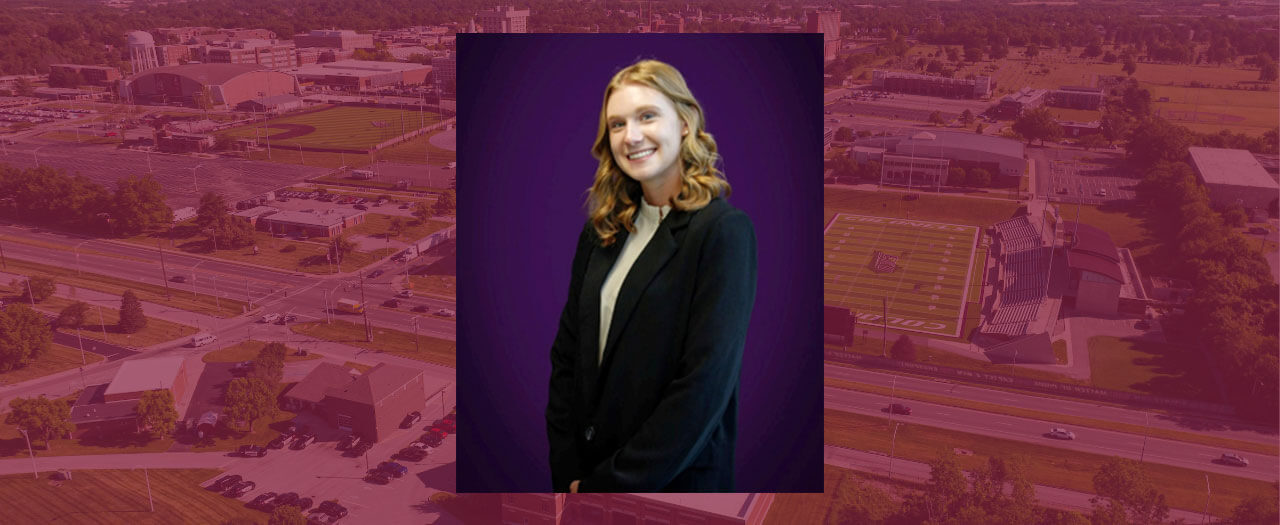 EKU Jordan Gatewood poses for a professional photo