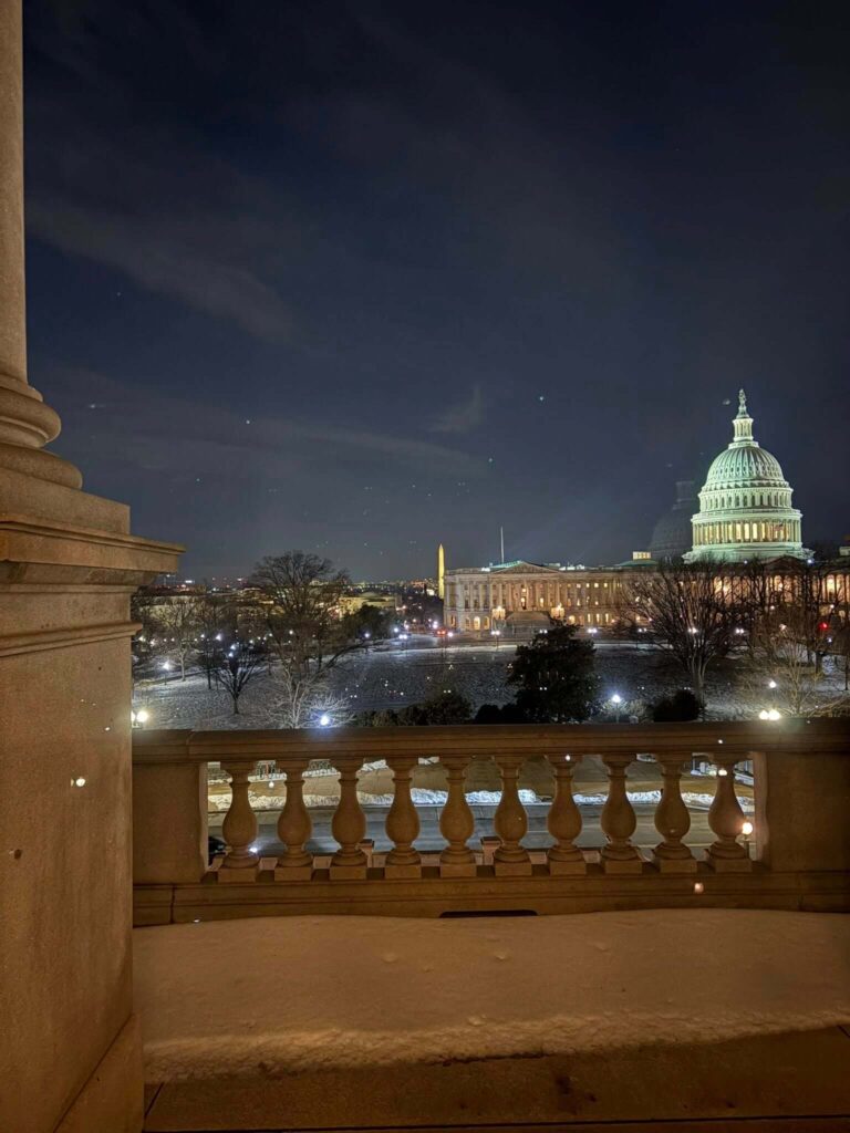 Night view of the Capitol Building Washington, DC