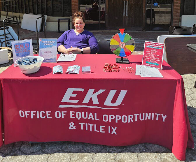 Table display for the Office of Equal Opportunity & Title IX
