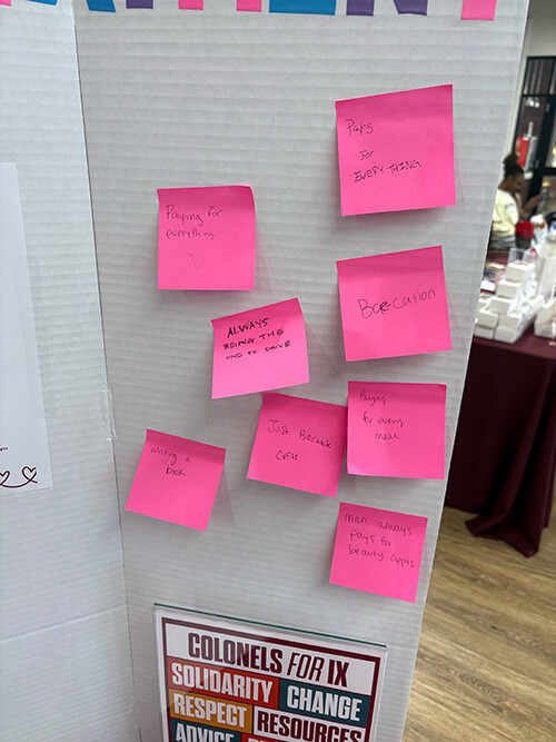 Table display for the Office of Equal Opportunity & Title IX