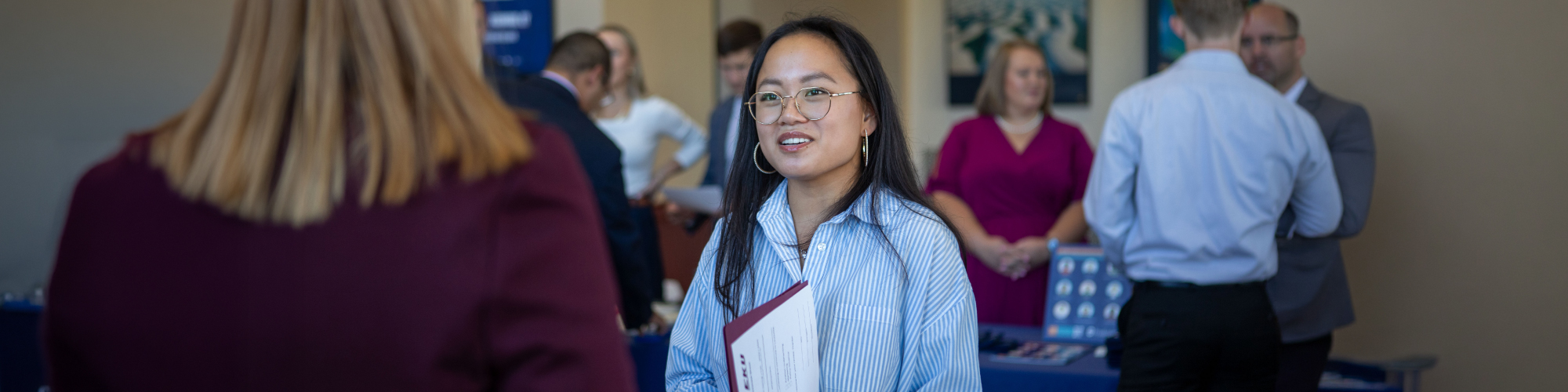 Banner image of EKU student at Career Services
